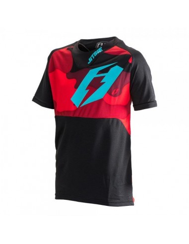 Maillot Jitsie B3 Squad rouge-turquoise