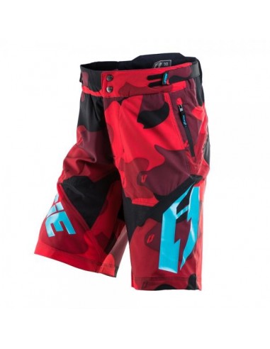 Short Jitsie B3 Squad rouge-turquoise