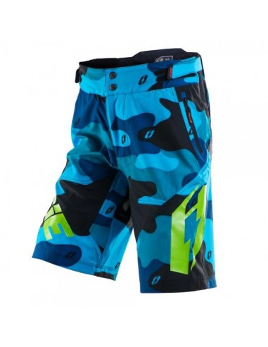 Short Jitsie B3 Squad bleu-fluo vert