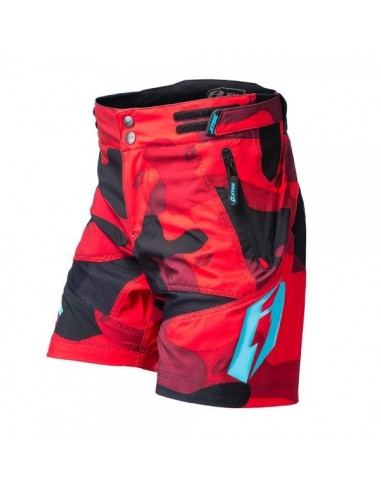 Short Jitsie B3 Squad Enfants rouge-turquoise