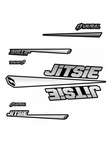Stikers kit for Jitsie Varial Frames silver