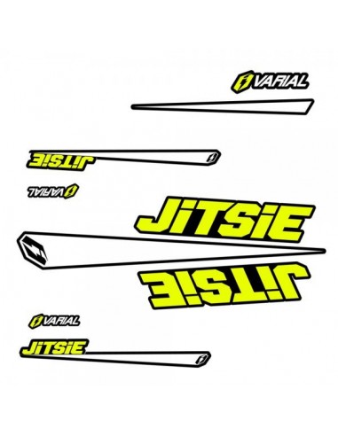 Kit autocollants Jitsie jaune