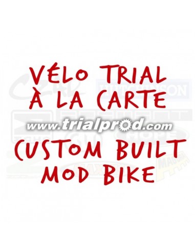 Vélo trial à la carte