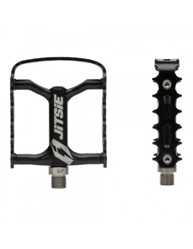 Pédales Jitsie simple cage Race (axe Ti)